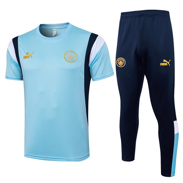 Camiseta Manchester City Conjunto Completo 2024-2025 Azul